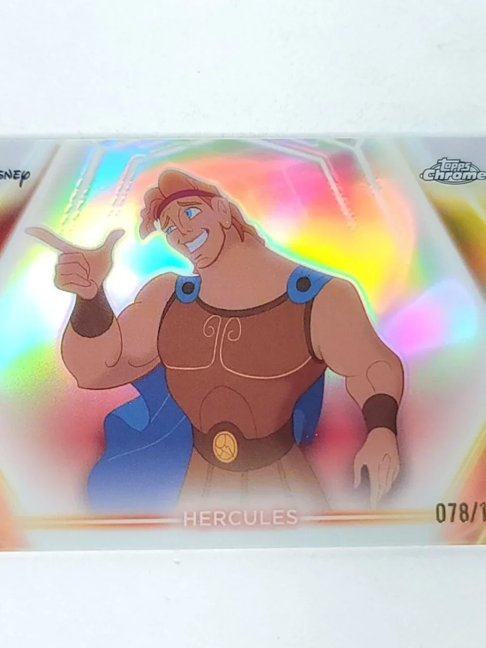Hercules Topps 2026 Disney Neon Holo Chrome Refractor Limited 078/199 CNE